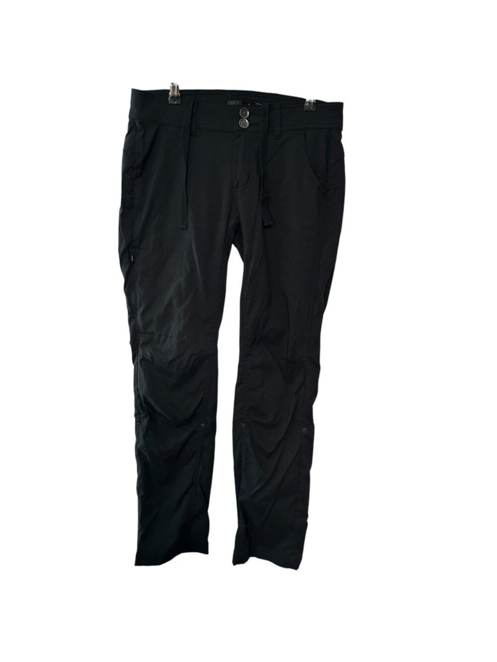 Prana Halle Convertible Roll Up Hiking Pants Womens Size 4 Gray Climbing Outdoor
